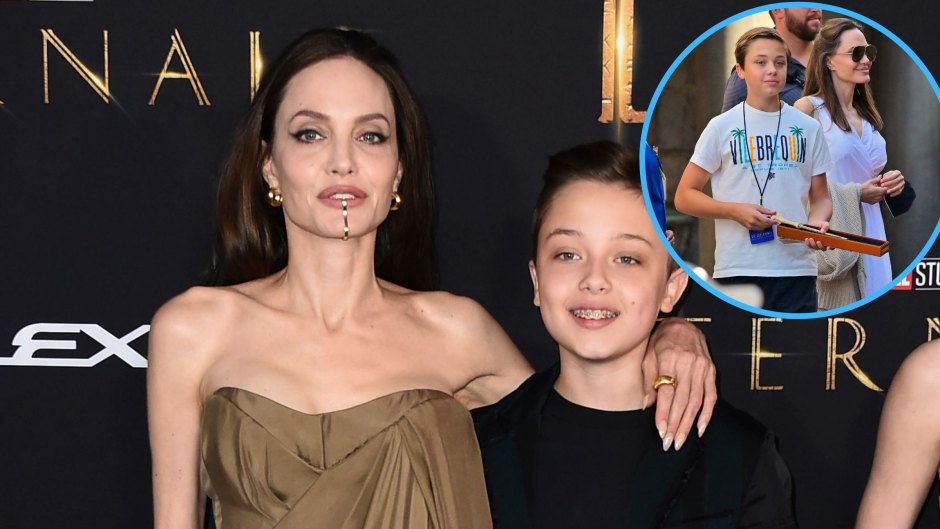 Angelina Jolie Takes Son Knox to Universal Studios: Photos