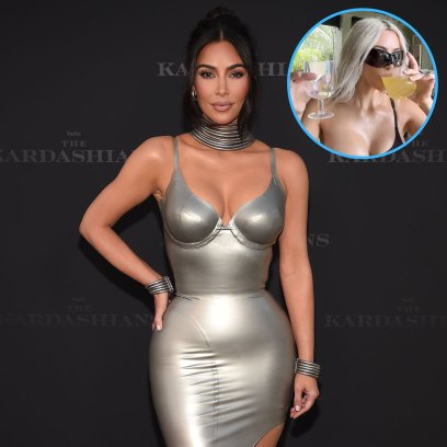 Kim Kardashian Wears Risque Bikini Top Drinking Shots: Photos