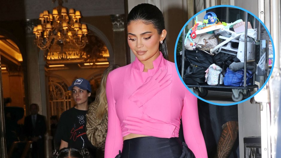 Kylie Jenner Is Seen With Multiple Carts of Luggage: Photos