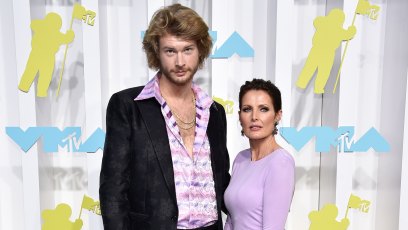 Addison Rae's Mom Sheri Easterling and Rapper Yung Gravy Share a Kiss on the MTV VMAs Red Carpet