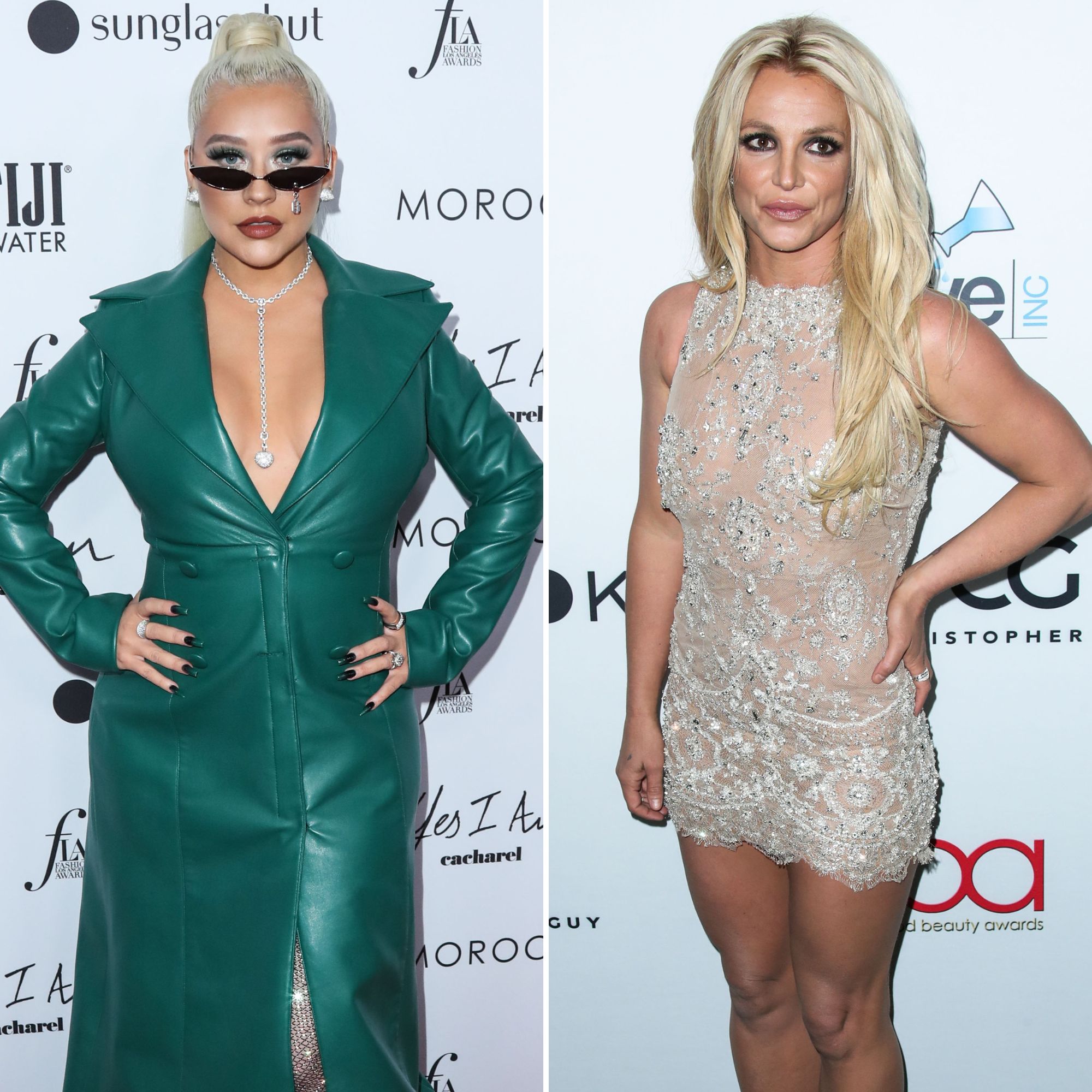 Christina Aguilera Anal - Christina Aguilera Unfollows Britney Spears After Body-Shaming