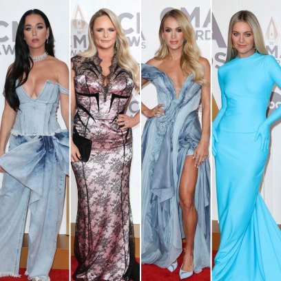 2022 CMAs Red Carpet; Katy Perry; Carrie Underwood; Miranda Lambert; Kelsea Ballerini