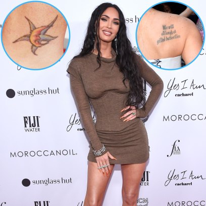 Megan Fox Is Covered in Tattoos! See Photos of the Actress’ Body Art, From Her Back to Pelvis Tattoo
