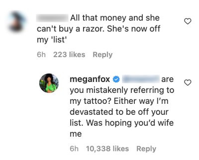 Megan Fox Slams Troll for Accusing Her