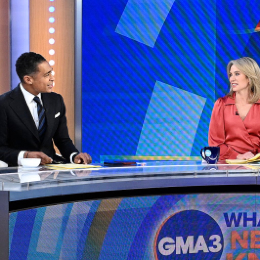 Amy Robach and T.J. Holmes Ignore Affair Allegations During Appearance Together on 'Good Morning America' 545 546