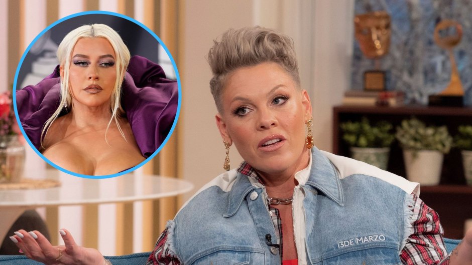 Pink Claps Back at Fans Who Claim She Shaded Christina Aguilera: 'I Don't Need to Kiss Her Ass'