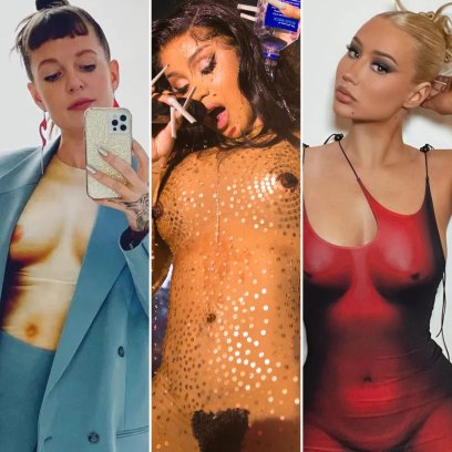 Holy Smokes! These Celebrity Near-Naked Outfits Are Definitely Not Safe For Work: See Raunchy Photos