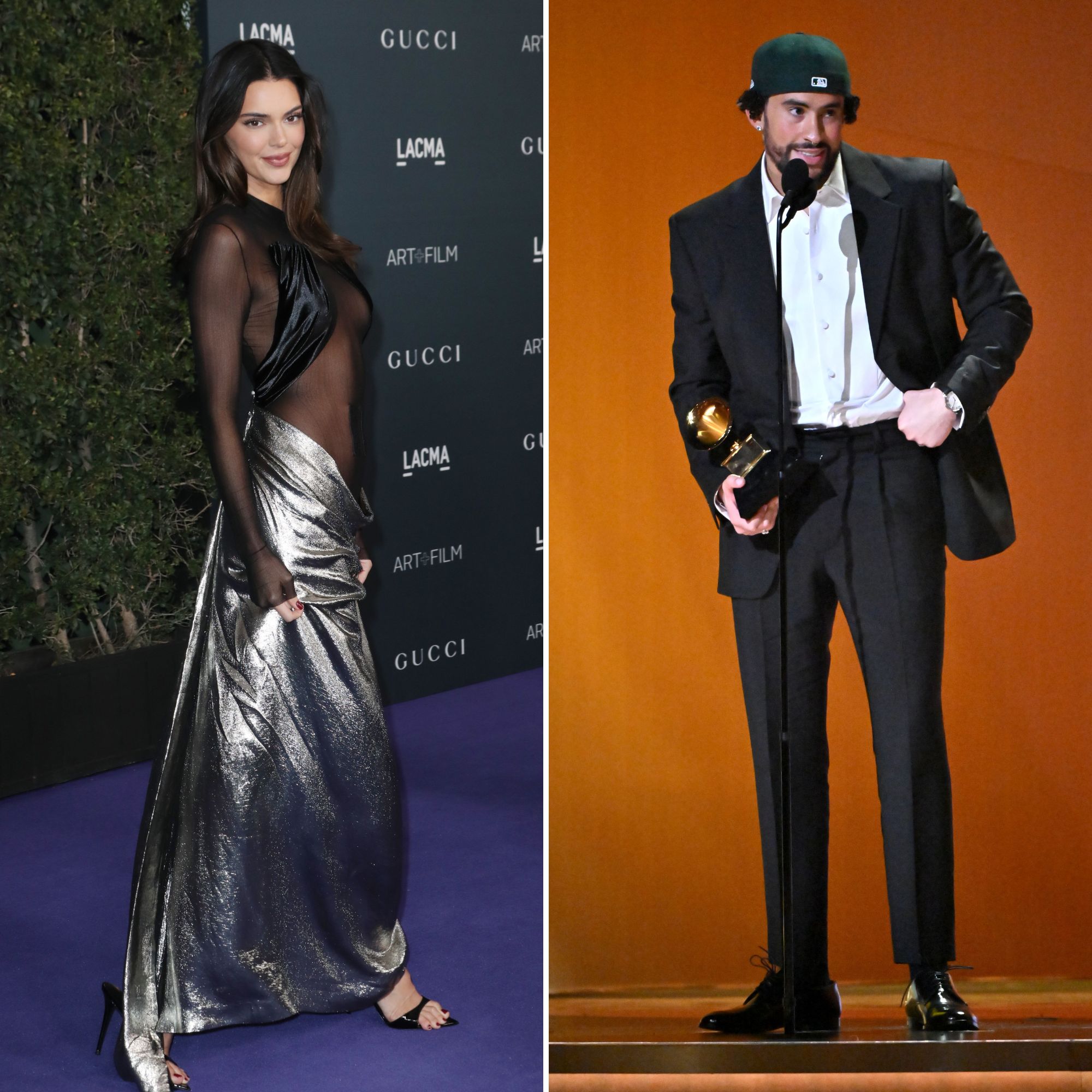 Bad Bunny and Kendall Jenner Make Their Fashion Week Couple Debut in Milan  (Photos)