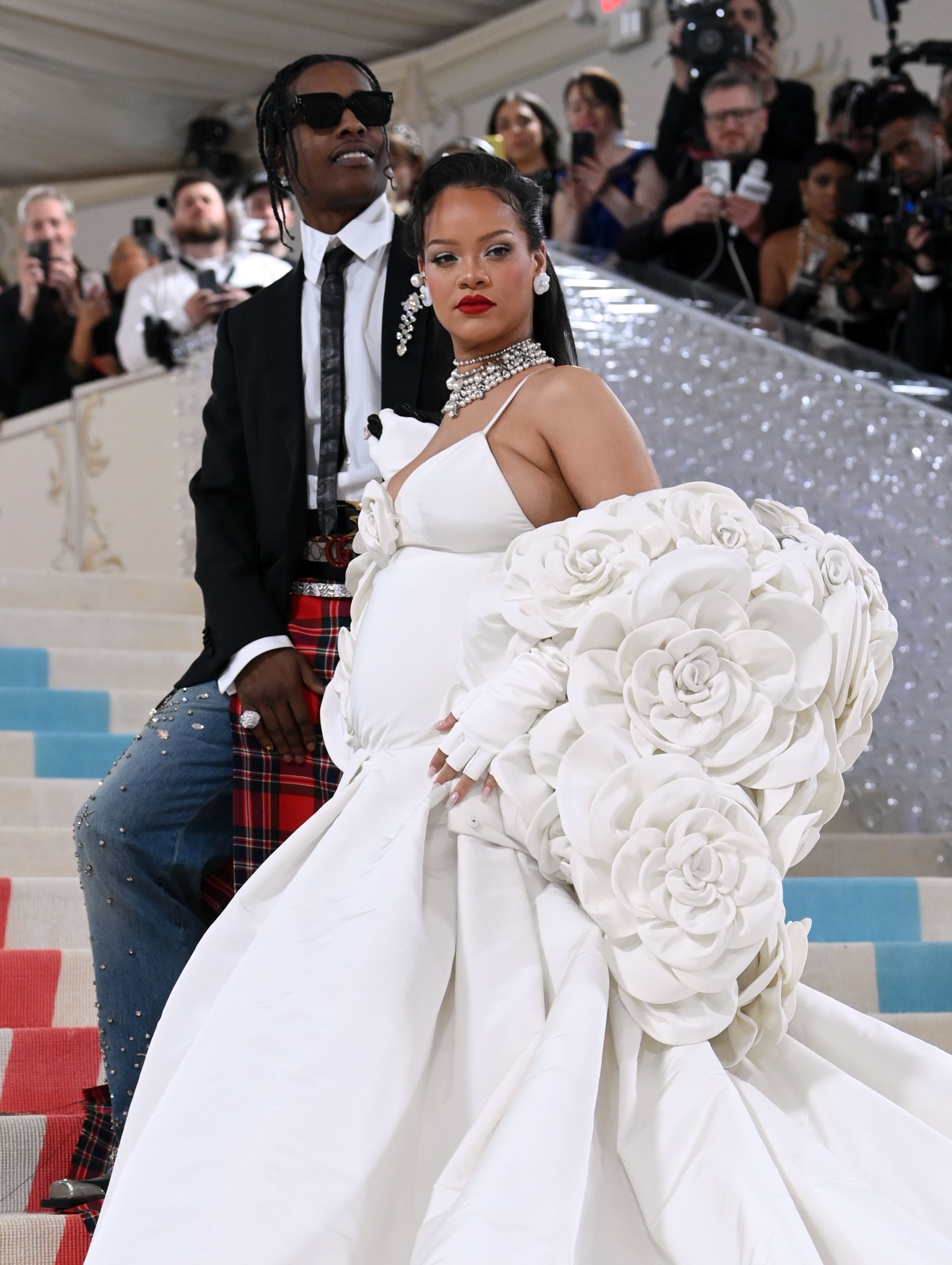 Rihanna and ASAP Rocky 2023 Met Gala: Photos of Outfits