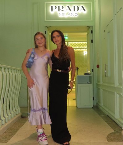 Victoria Beckham Mom Shamed for Daughter Harpers Dress