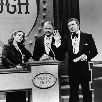 Family Feud host Richard Dawson on set of the game show in 1978.