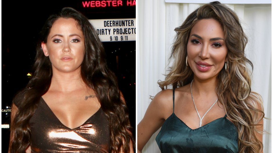 Teen Mom stars Jenelle Evans and Farrah Abraham, who are in an ongoing feud