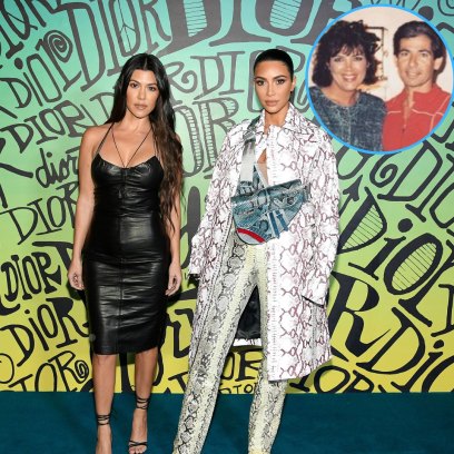Kim and Kourtney Kardashian, Kris Jenner and Robert Kardashian Sr