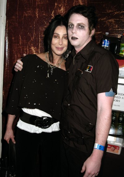 Cher poses with her son Elijah Blue Allman
