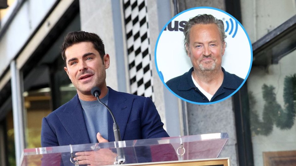 zac efron honors matthew perry at walk of fame ceremony