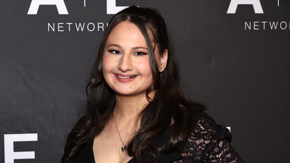 Gypsy Rose Blanchard wears a black dress with lacy sleeves.