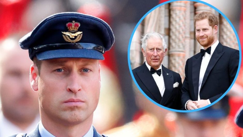 Prince William. King Charles, Prince Harry