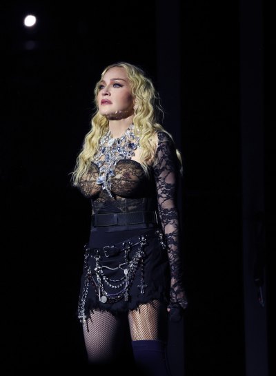 Madonna Falls On Stage During the ‘Celebration Tour'