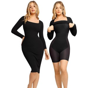 Dress with Built-In Shapewear
