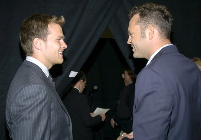 Vince Vaughn and Tom Brady seen chatting at the 2004 ESPY Awards.