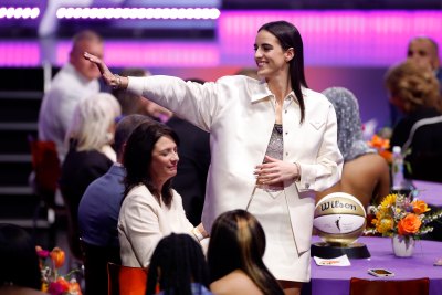caitlin clark wears prad outfit at wnba draft and bf reacts